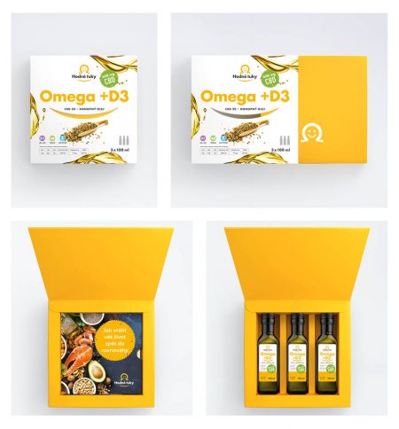 Omega +D3 konopný olej s 600 mg CBD balení